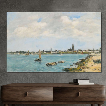 Le Croisic – Veduta Generale Presa Da Pempron Eugène Boudin ebd74 quadro stampato su tela