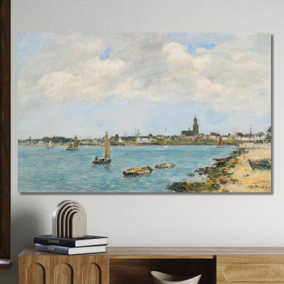 Le Croisic – Veduta Generale Presa Da Pempron Eugène Boudin ebd74 quadro stampato su tela