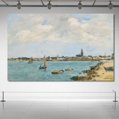Le Croisic – Veduta Generale Presa Da Pempron Eugène Boudin ebd74 quadro stampato su tela