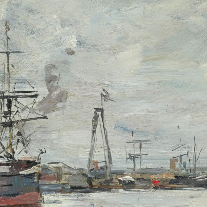Le Havre – Il Porto Eugène Boudin ebd77 quadro stampato su tela