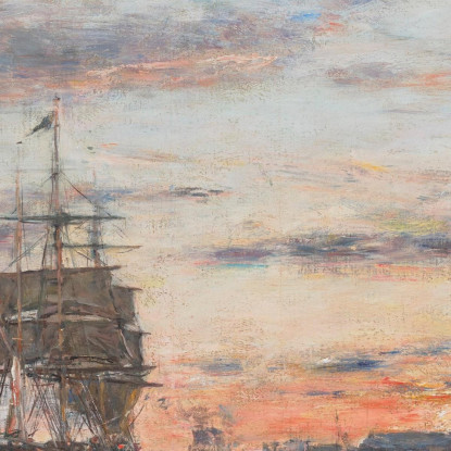Le Havre – L’Avamporto 2 Eugène Boudin ebd78 quadro stampato su tela