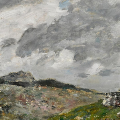 Montagne Nei Dintorni Di Nizza Eugène Boudin ebd92 quadro stampato su tela