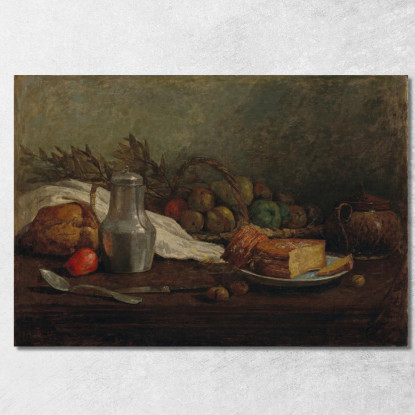 Natura Morta Con Boccale Di Stagno Eugène Boudin ebd94 quadro stampato su tela