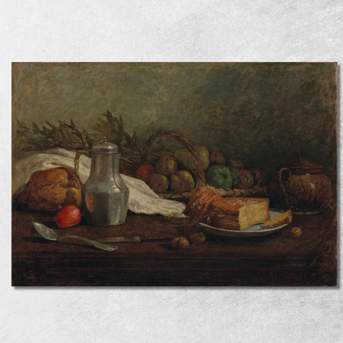Natura Morta Con Boccale Di Stagno Eugène Boudin ebd94 quadro stampato su tela
