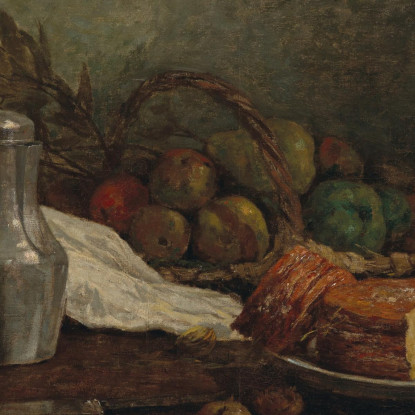 Natura Morta Con Boccale Di Stagno Eugène Boudin ebd94 quadro stampato su tela