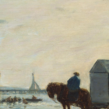 Sulla Spiaggia A Trouville Eugène Boudin ebd96 quadro stampato su tela
