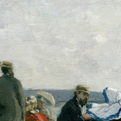 Sulla Spiaggia A Dieppe Eugène Boudin ebd97 quadro stampato su tela