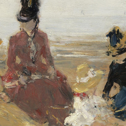 Sulla Spiaggia A Trouville Eugène Boudin ebd99 quadro stampato su tela