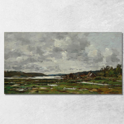 Paesaggio Bretone Eugène Boudin ebd104 quadro stampato su tela