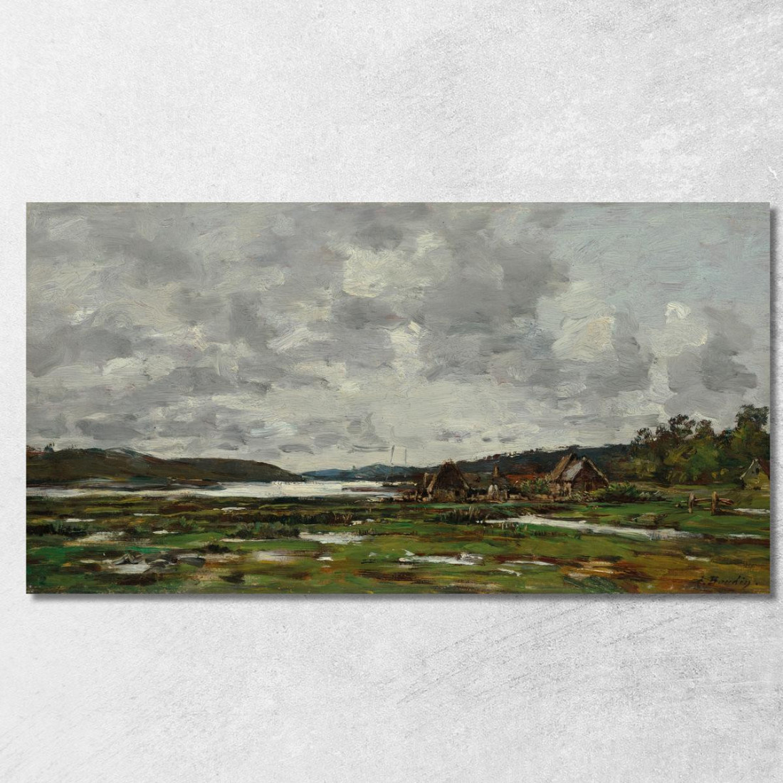 Paesaggio Bretone Eugène Boudin ebd104 quadro stampato su tela