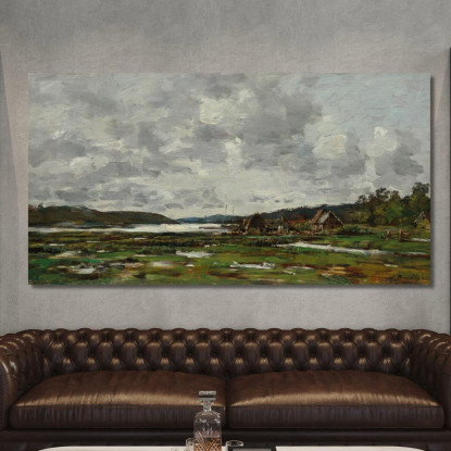 Paesaggio Bretone Eugène Boudin ebd104 quadro stampato su tela