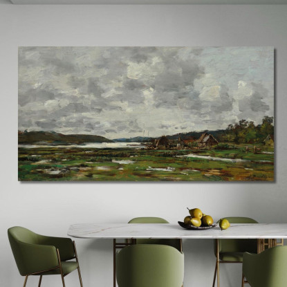 Paesaggio Bretone Eugène Boudin ebd104 quadro stampato su tela