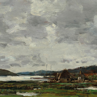 Paesaggio Bretone Eugène Boudin ebd104 quadro stampato su tela