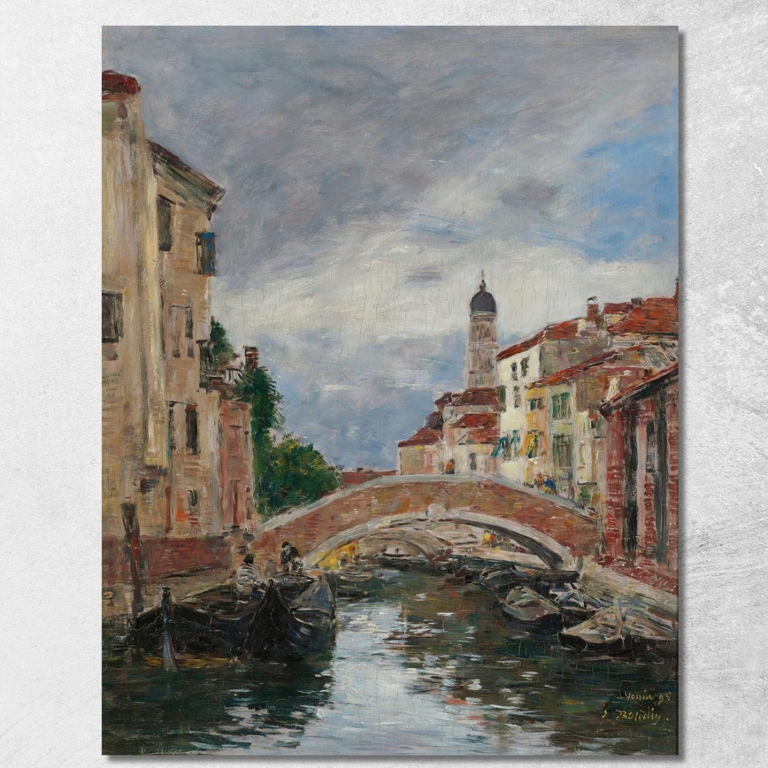 Piccolo Canale A Venezia Eugène Boudin ebd105 quadro stampato su tela