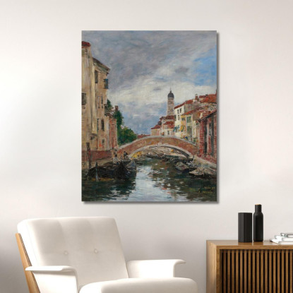 Piccolo Canale A Venezia Eugène Boudin ebd105 quadro stampato su tela