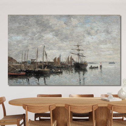 Portrieux - Il Porto Eugène Boudin ebd110 quadro stampato su tela