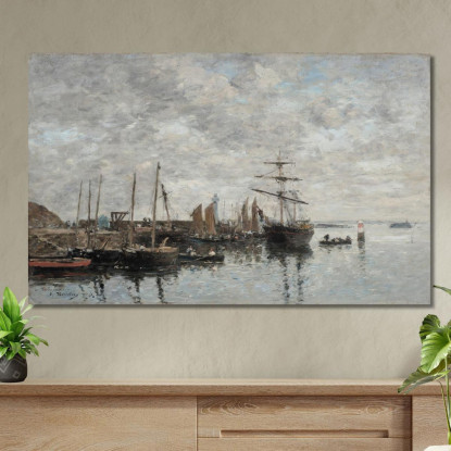 Portrieux - Il Porto Eugène Boudin ebd110 quadro stampato su tela