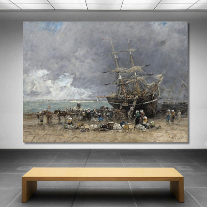 Ritorno Del Terre-Neuvier Eugène Boudin ebd113 quadro stampato su tela