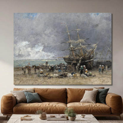 Ritorno Del Terre-Neuvier Eugène Boudin ebd113 quadro stampato su tela