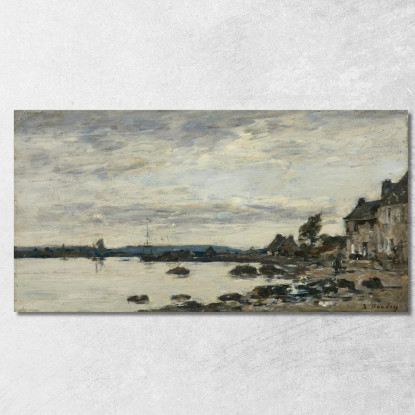 Riva Bretone Eugène Boudin ebd114 quadro stampato su tela
