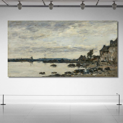 Riva Bretone Eugène Boudin ebd114 quadro stampato su tela