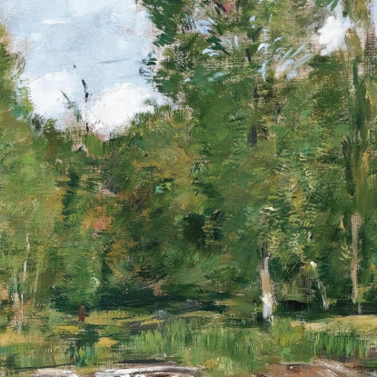Saint-Céneri - Lo Stagno Eugène Boudin ebd118 quadro stampato su tela