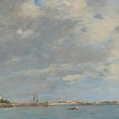Saint-Vaast-La-Hougue - La Baia Eugène Boudin ebd119 quadro stampato su tela