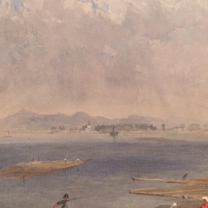 Paesaggio Marino In Bretagna Eugène Boudin ebd125 quadro stampato su tela