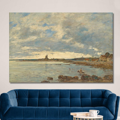 Saint-Vaast-La-Hougue Eugène Boudin ebd129 quadro stampato su tela