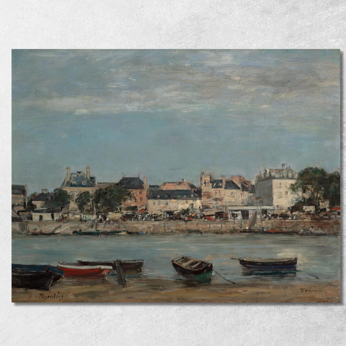 Il Porto Di Trouville Eugène Boudin ebd142 quadro stampato su tela