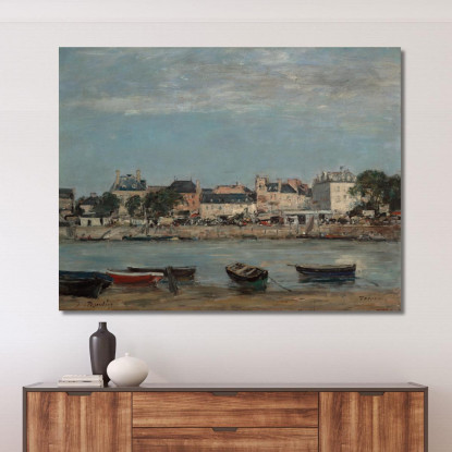 Il Porto Di Trouville Eugène Boudin ebd142 quadro stampato su tela