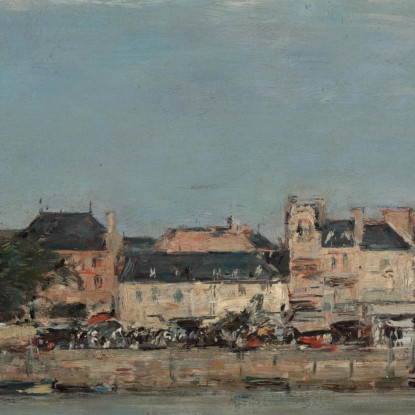 Il Porto Di Trouville Eugène Boudin ebd142 quadro stampato su tela