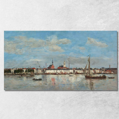 Il Molo Ad Anversa Eugène Boudin ebd143 quadro stampato su tela
