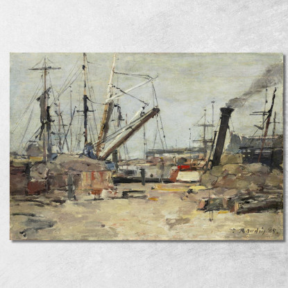 I Pescherecci Eugène Boudin ebd145 quadro stampato su tela