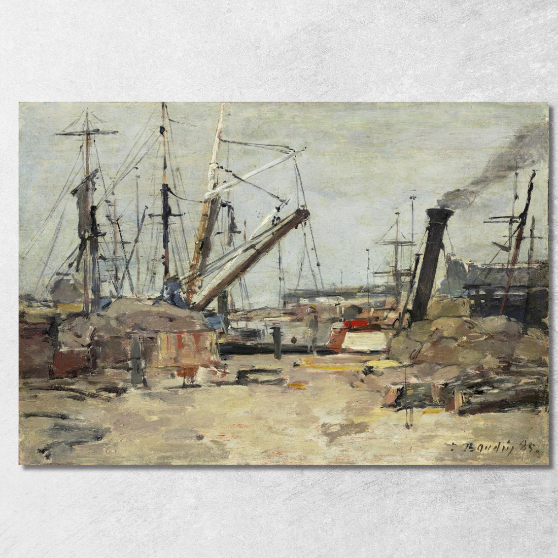 I Pescherecci Eugène Boudin ebd145 quadro stampato su tela