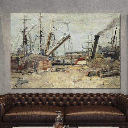 I Pescherecci Eugène Boudin ebd145 quadro stampato su tela