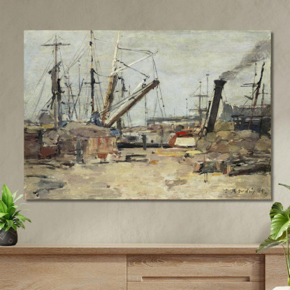 I Pescherecci Eugène Boudin ebd145 quadro stampato su tela