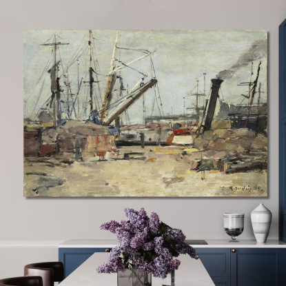 I Pescherecci Eugène Boudin ebd145 quadro stampato su tela