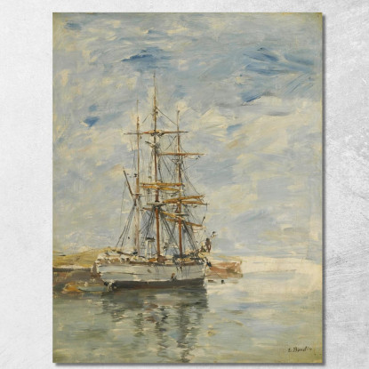 Tre Alberi All'Ancora Eugène Boudin ebd147 quadro stampato su tela
