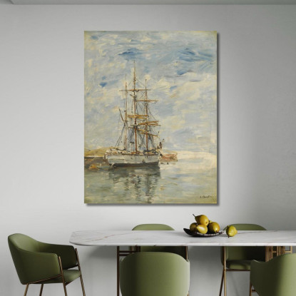 Tre Alberi All'Ancora Eugène Boudin ebd147 quadro stampato su tela