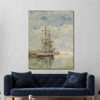 Tre Alberi All'Ancora Eugène Boudin ebd147 quadro stampato su tela