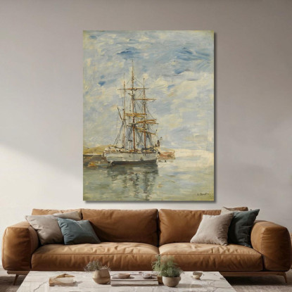 Tre Alberi All'Ancora Eugène Boudin ebd147 quadro stampato su tela