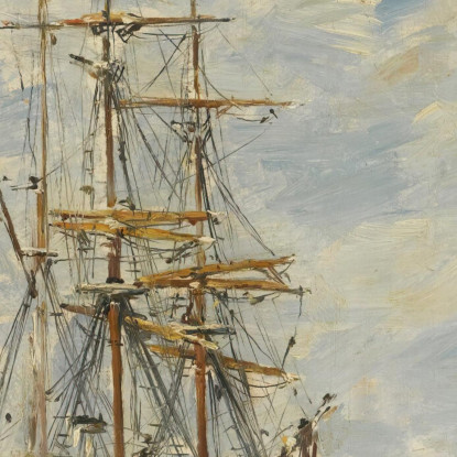 Tre Alberi All'Ancora Eugène Boudin ebd147 quadro stampato su tela