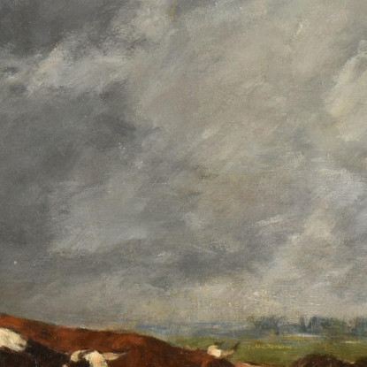 Gregge Che Si Abbevera Eugène Boudin ebd148 quadro stampato su tela