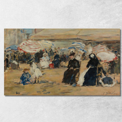 Trouville La Nourrice Eugène Boudin ebd150 quadro stampato su tela