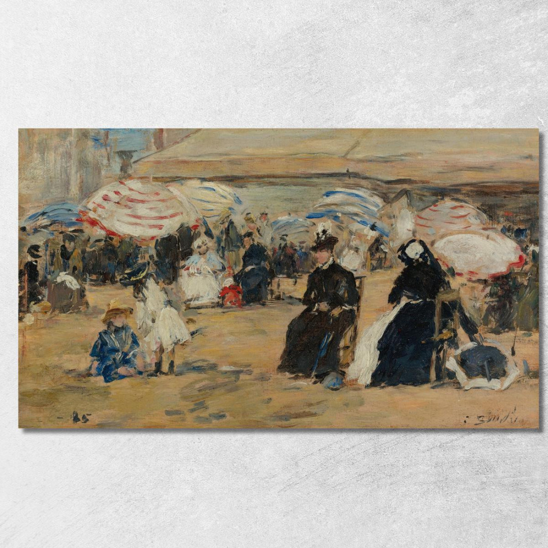 Trouville La Nourrice Eugène Boudin ebd150 quadro stampato su tela