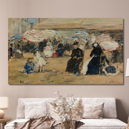 Trouville La Nourrice Eugène Boudin ebd150 quadro stampato su tela