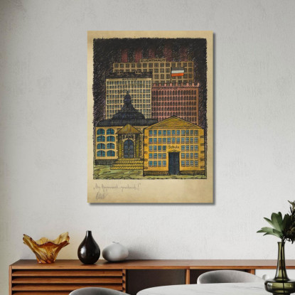 Dedicato Al Presente Karl Wiener kwn117 quadro stampato su tela