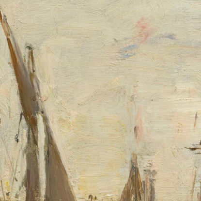 Trouville Le Dighe Alta Marea Eugène Boudin ebd153 quadro stampato su tela