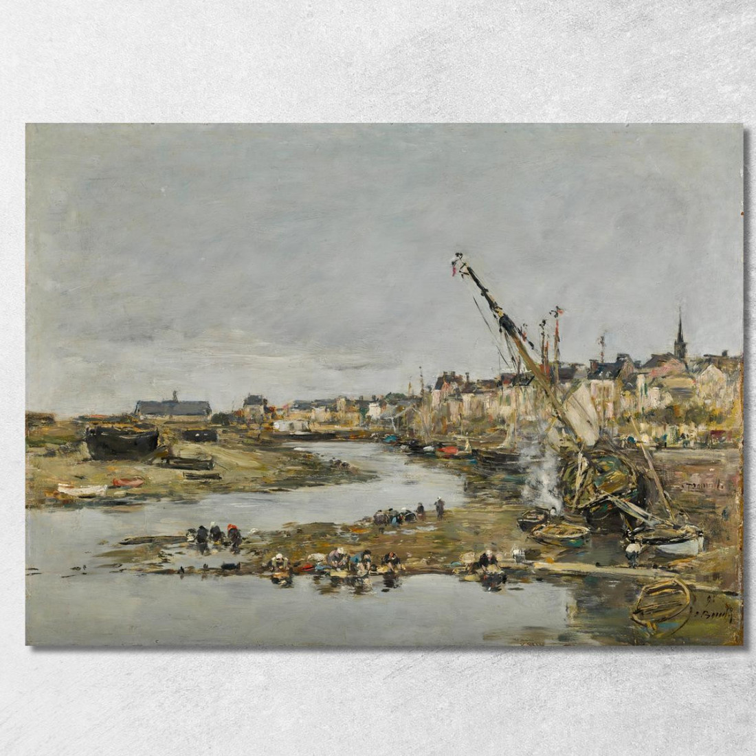 Trouville. Il Porto Eugène Boudin ebd162 quadro stampato su tela